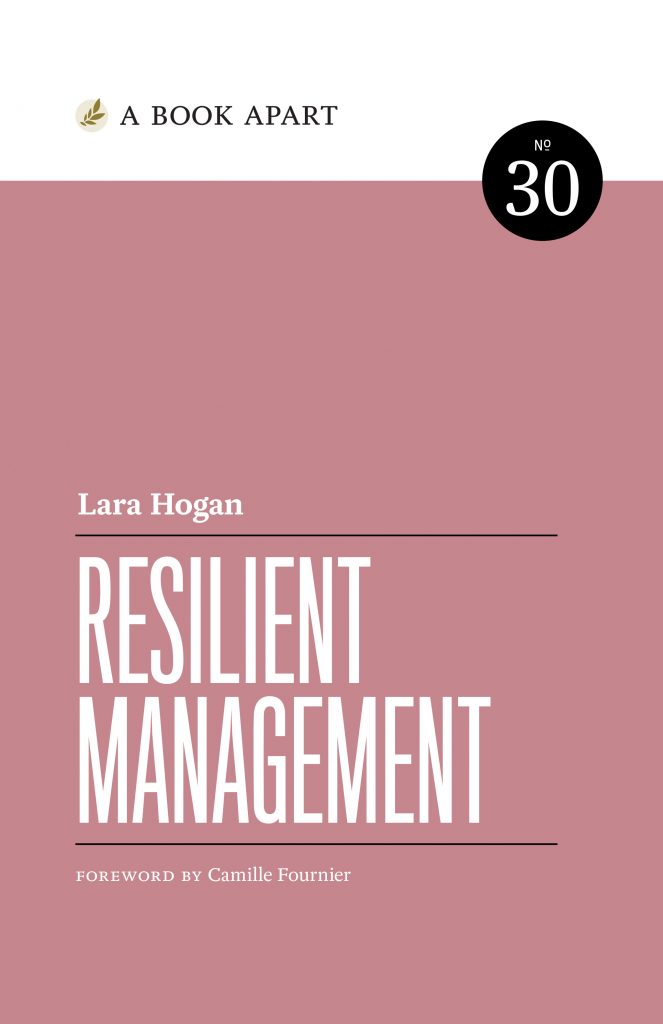 book cover for Resilient Management by Lara Hogan